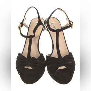 Prada T-Strap Sandal Heels - Size 6.5